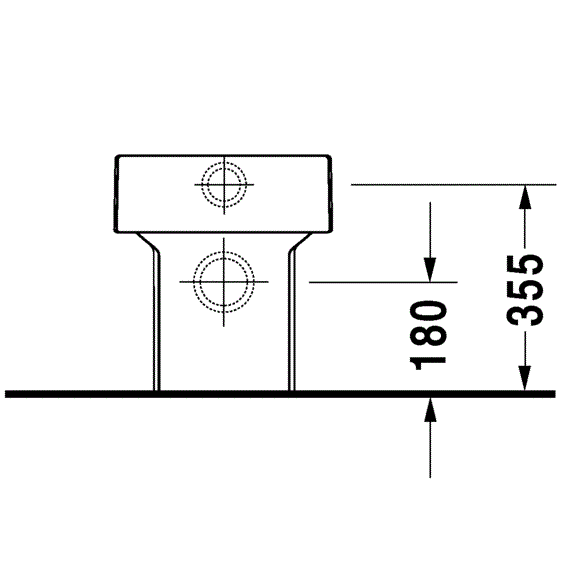 Унитаз напольный Duravit Vero 2117090000 57x37