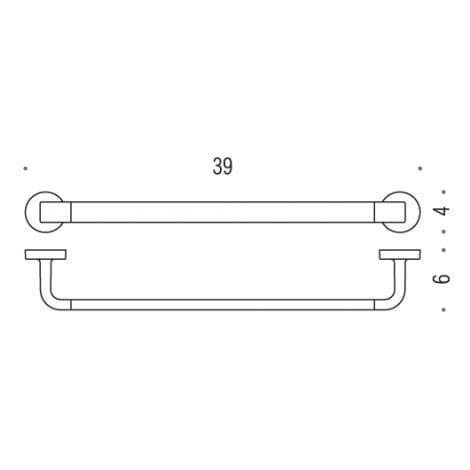 Полотенцедержатель Colombo Design Nordic B5209 39 см