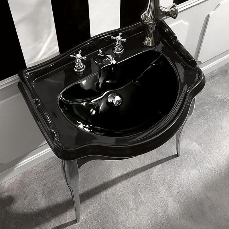 Раковина подвесная Kerasan Retro 104704*1 nero 73х54