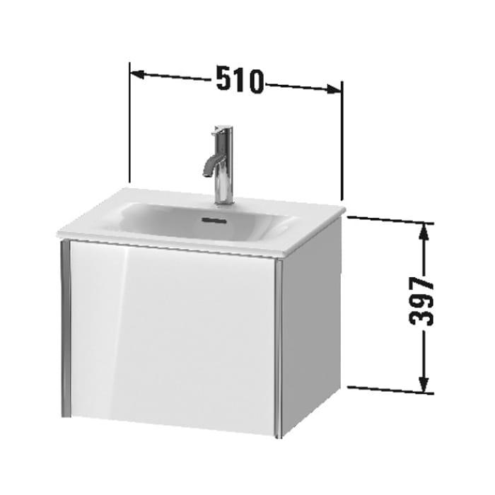 Тумба подвесная Duravit XViu XV40310B122 51x48