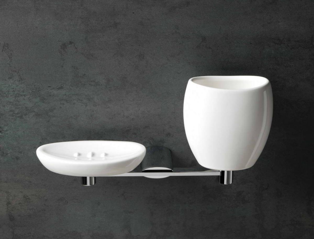 Мыльница + стакан Stil Haus Aria Белый AR 14 08 - BI