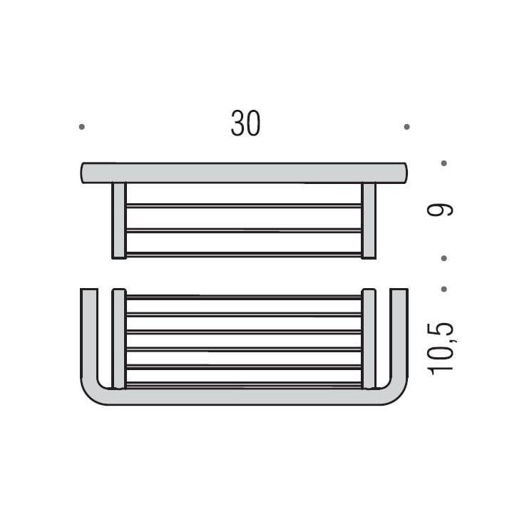 Полка для ванной Colombo Design Lulu B6232 30см