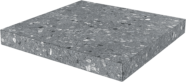 Ступень Угловая Клееная Kerama Marazzi Терраццо Серый Темн. SG632800R/GCA 33х33