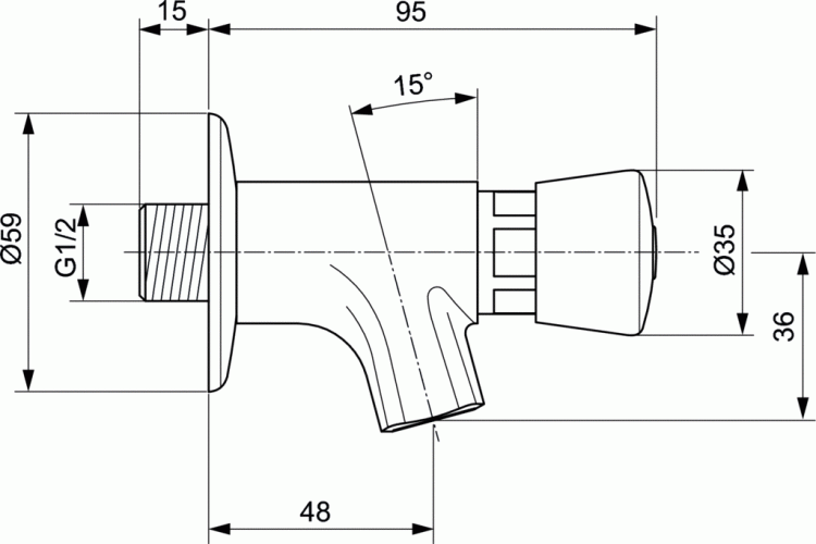 Кран для раковины Ideal Standard Alpha A1330AA