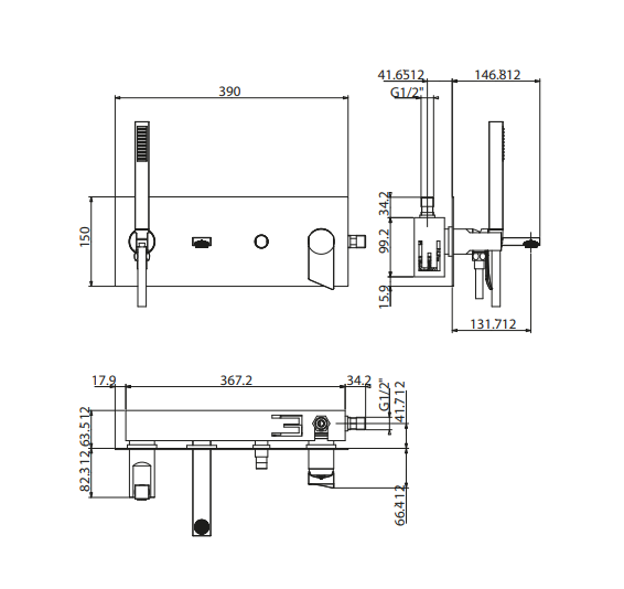 Смеситель для ванны Gattoni Soffio 8105/81C0cr