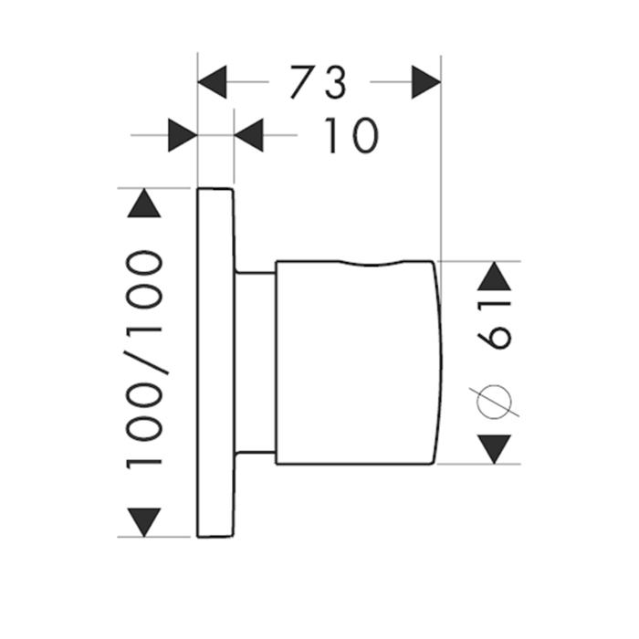 Запорный вентиль Axor Citterio M 34920000