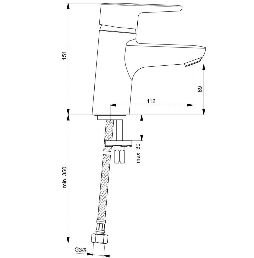 Смеситель для раковины Ideal Standard Connect Blue B9917AA