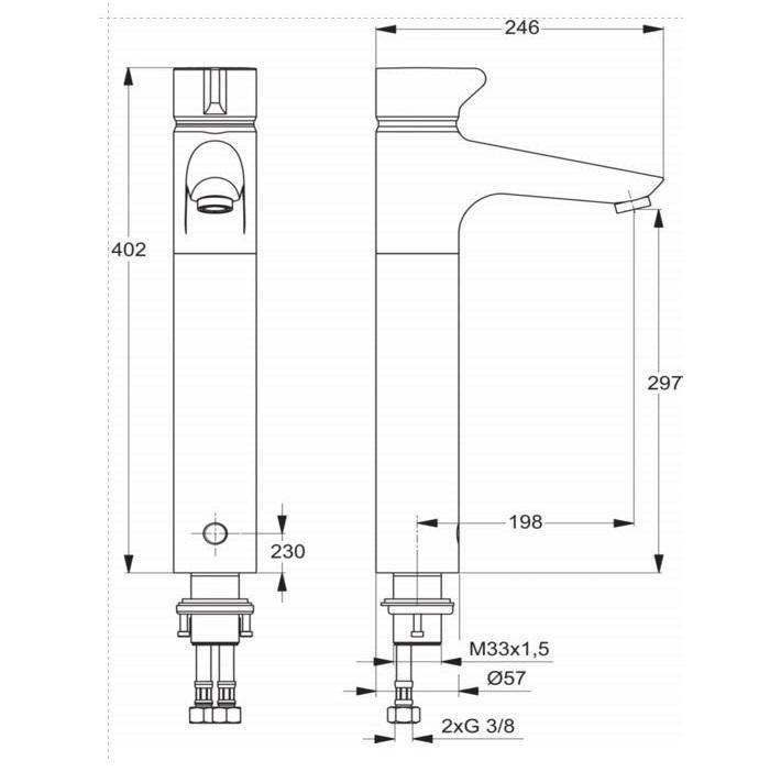 Смеситель для раковины Ideal Standard Ceraplus A4158AA