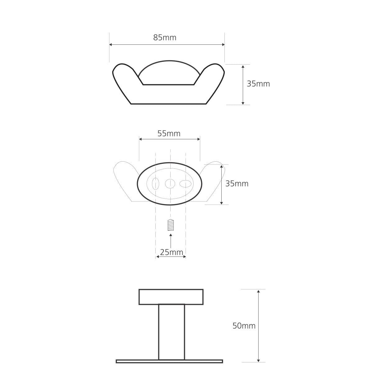 Крючок Bemeta Oval 118406031