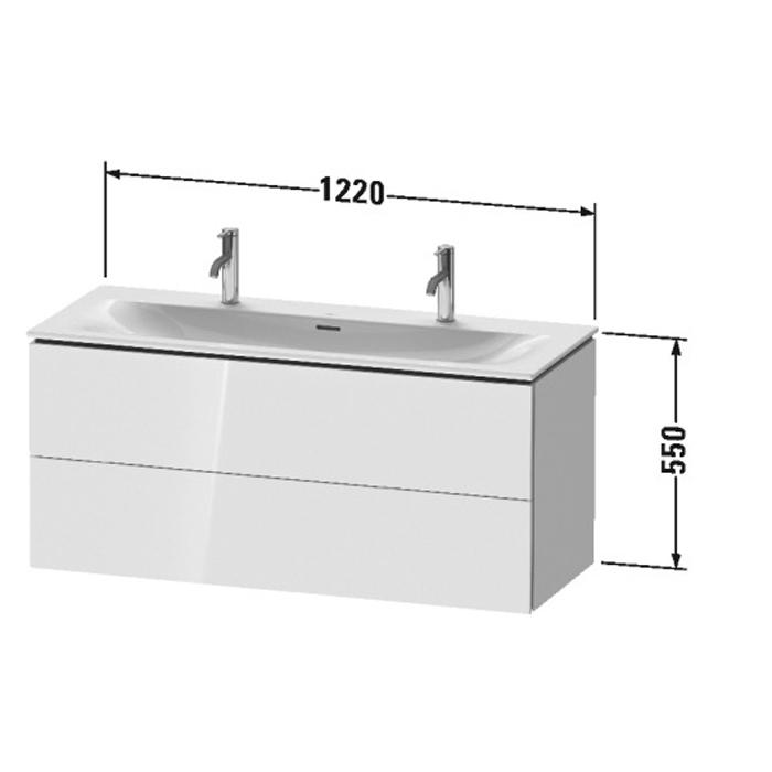 Тумба подвесная Duravit L-Cube LC630902222 122x48