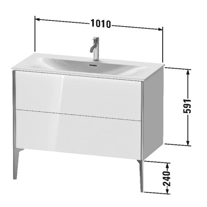 Тумба подвесная Duravit XViu XV43030B221 101x48