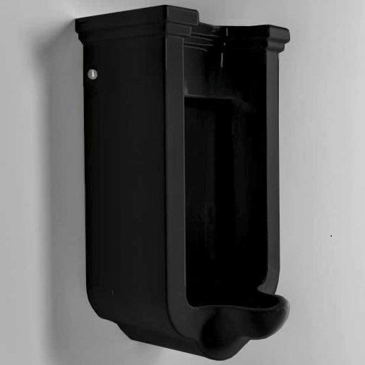 Писсуар подвесной Kerasan Waldorf 413004 nero lucido 72х40