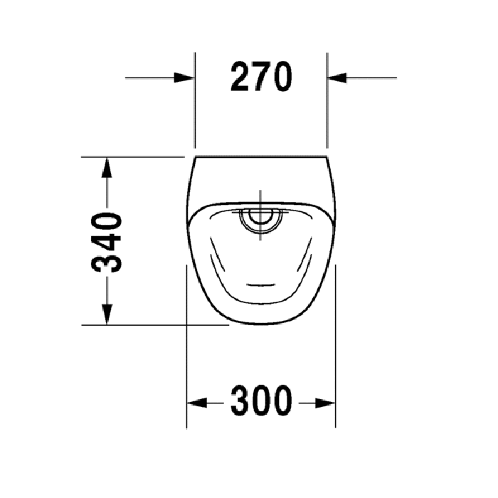Писсуар Duravit DuraStyle 2806310000 34x30