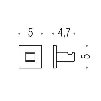 Крючок Colombo Design Basic Q LC97