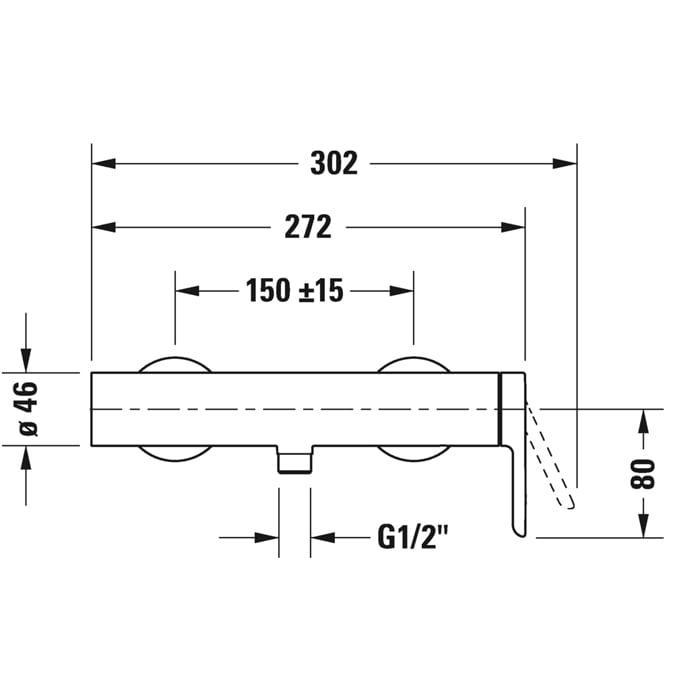 Смеситель для душа Duravit С.1 C14230000010