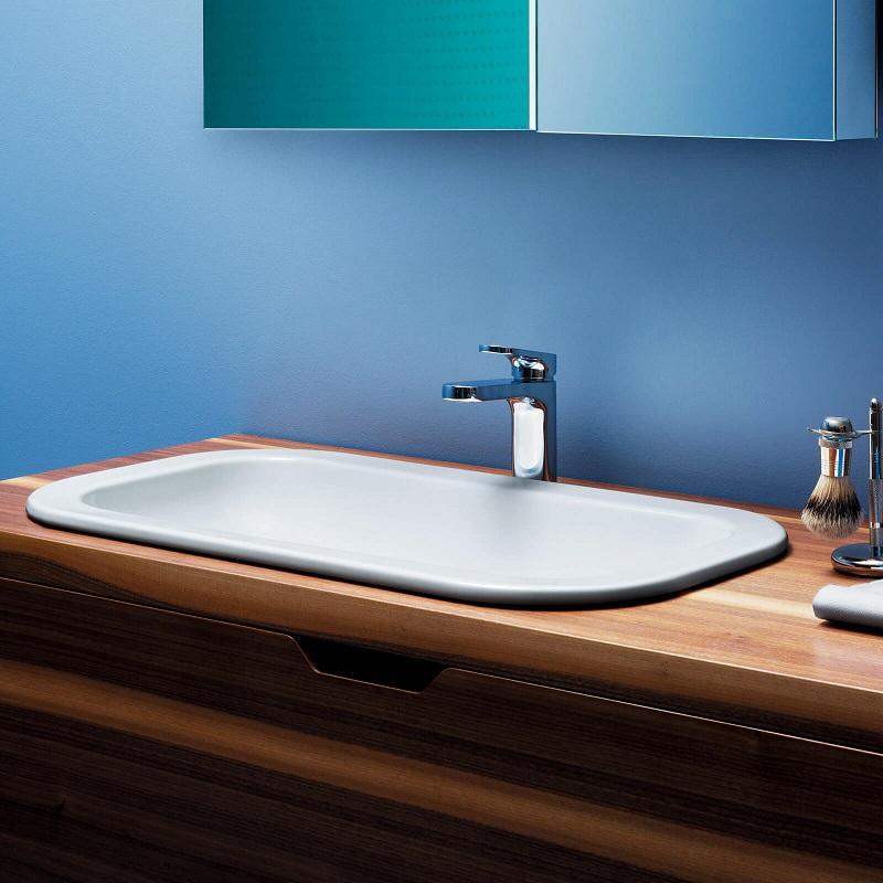 Раковина встраиваемая Azzurra Glaze GLLI06938000BI (GLZ 69x38/IN bi) 69x38