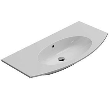 Раковина накладная/подвесная Globo 4ALL MD1001.BI*1 100х48