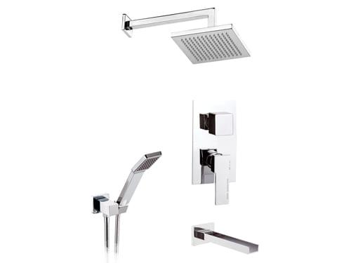 Душевой гарнитур Remer Qubika Cascata QC937S03 (хром)
