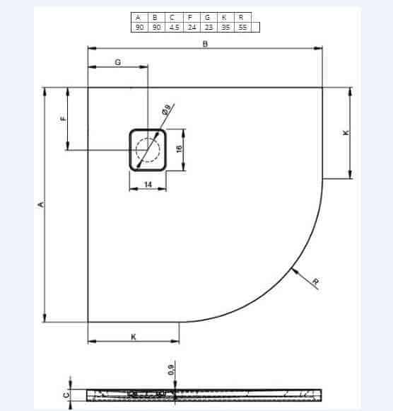 Душевой поддон Riho Basel 451 D005047005