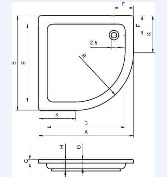 Душевой поддон Riho 207 DA2100500000000
