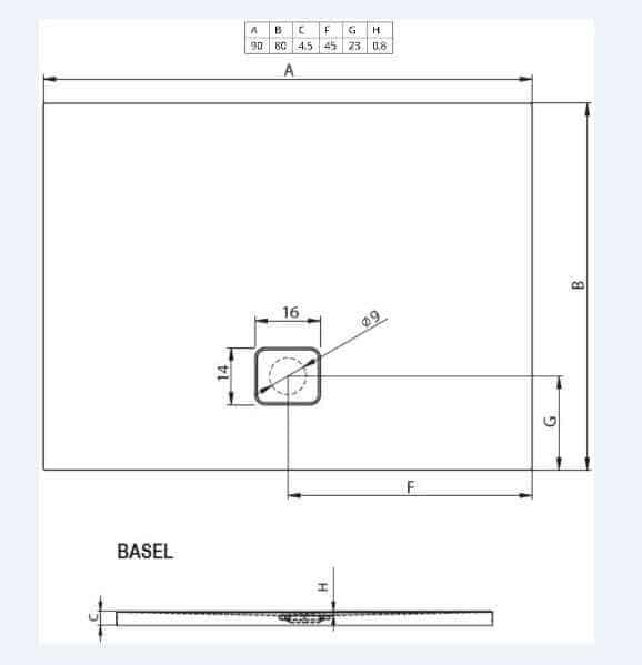 Душевой поддон Riho Basel 402  D005002005