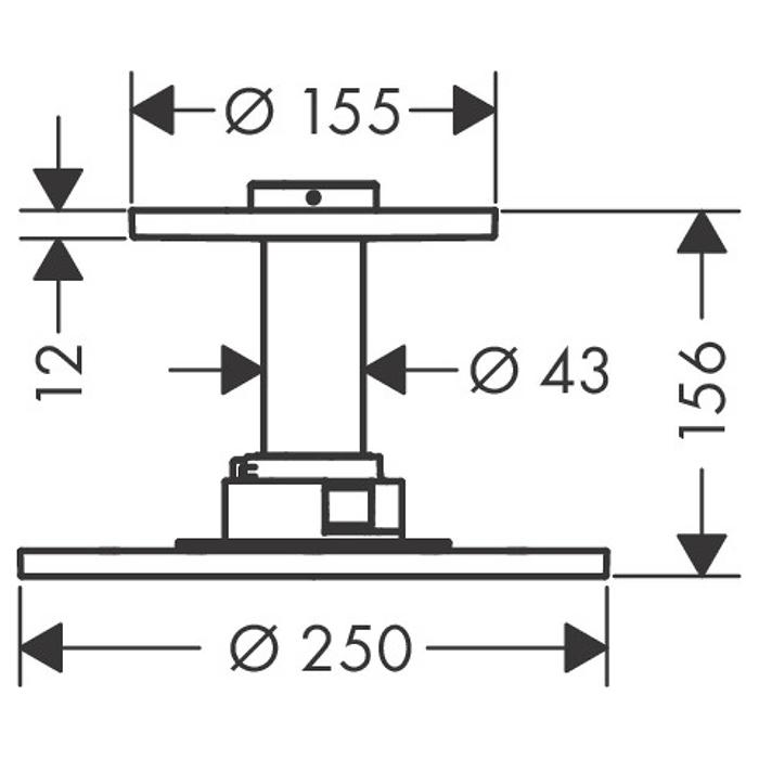 Верхний душ Axor ShowerSolution 35297000