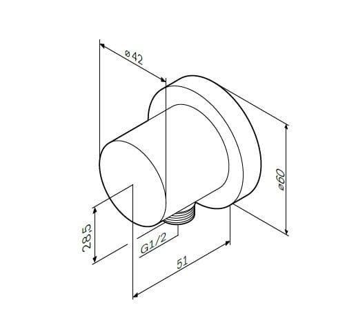 Шланговое подключение AM.PM F0600E00