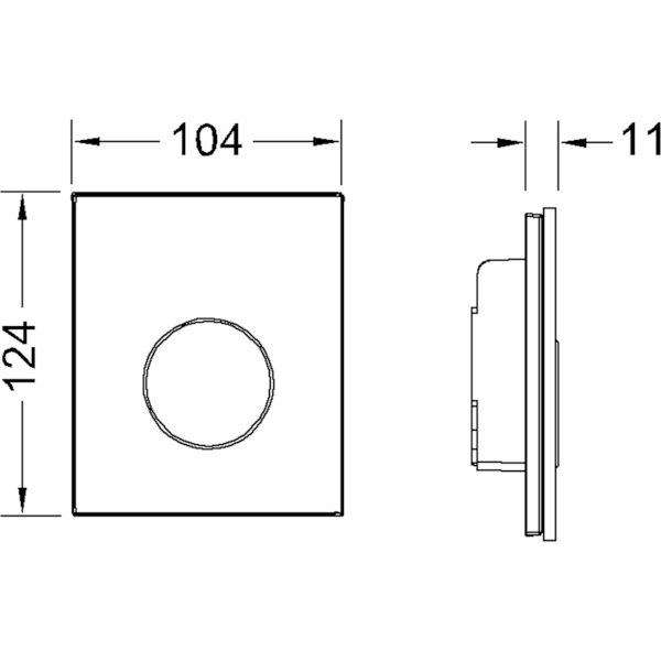 Панель смыва Tece TECEloop Urinal 9242658