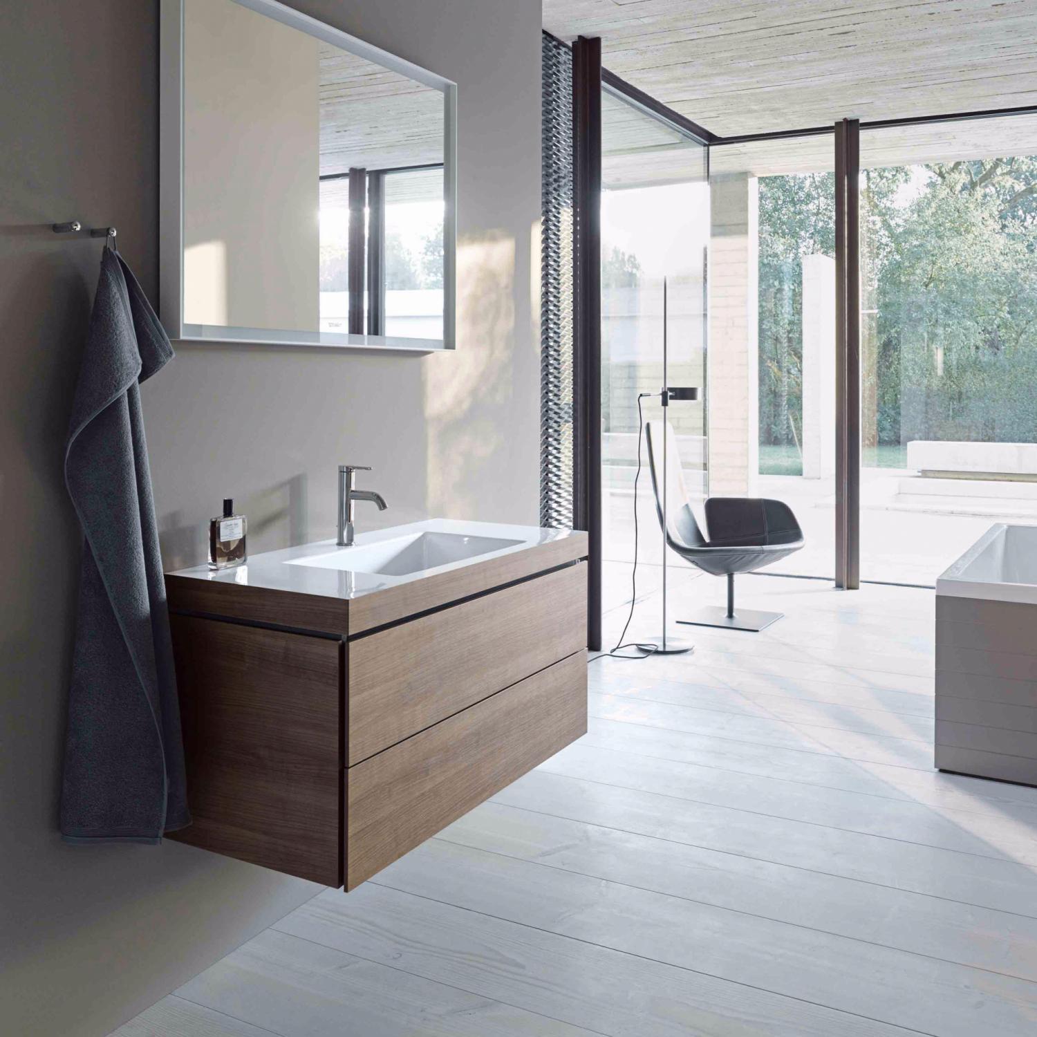 Комплект тумба с раковиной Duravit L-Cube LC6927O1313 80x48