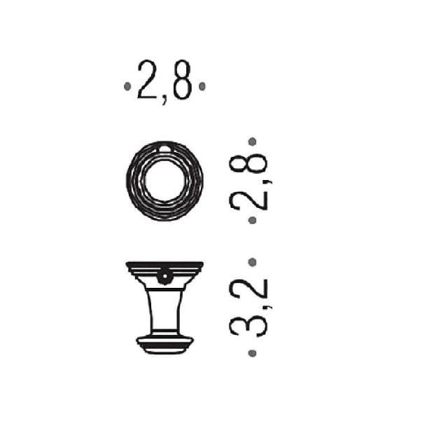 Крючок Colombo Design Hermitage хром LC77