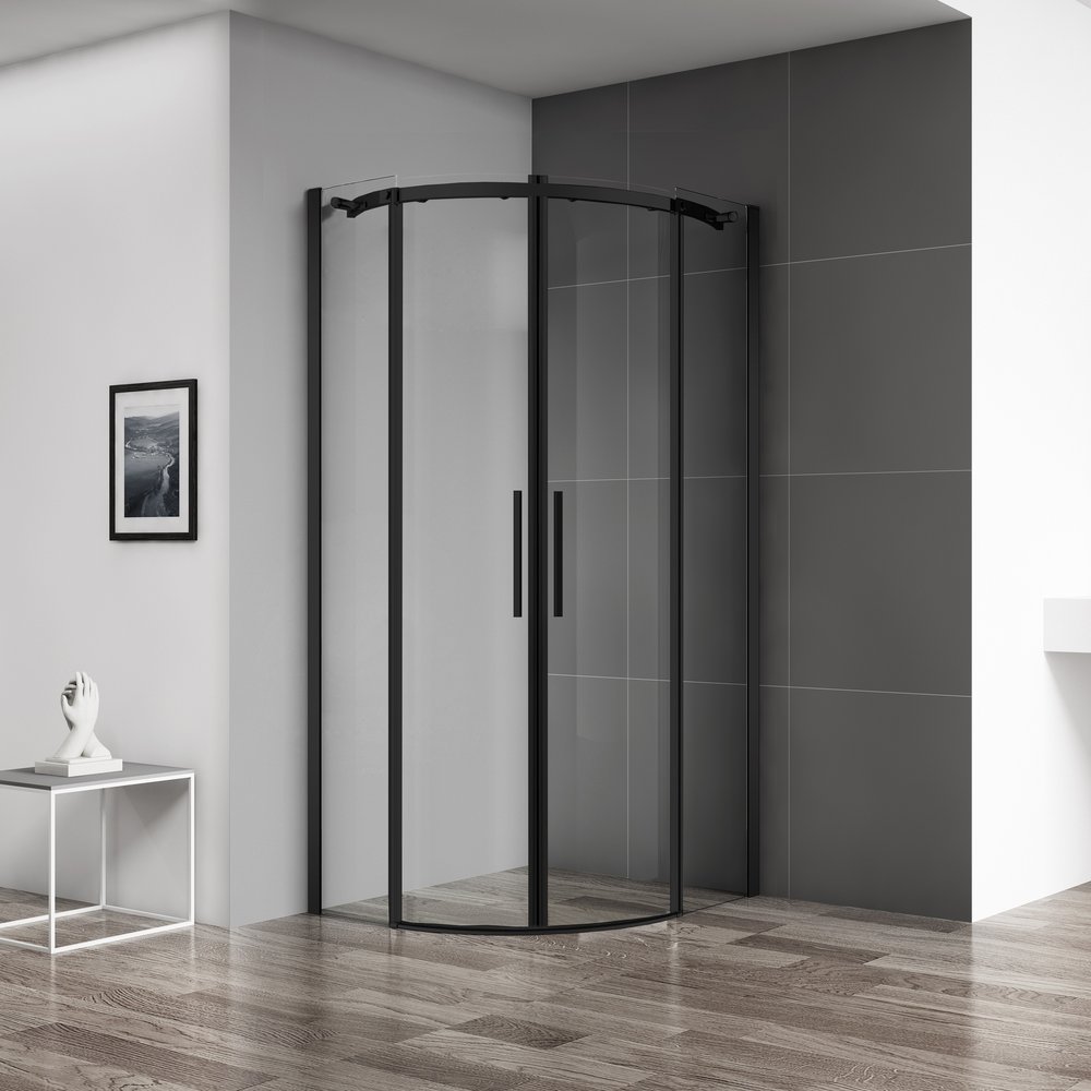 Душевой уголок BelBagno Acqua ACQUA-R-2-100-C-NERO 100x100
