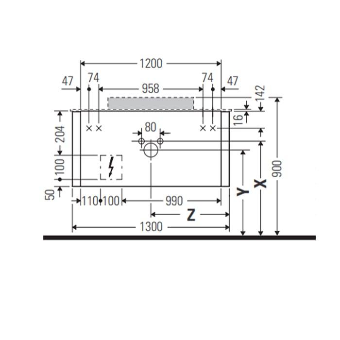 Тумба подвесная Duravit Happy D.2 Plus HP496209292 130x55