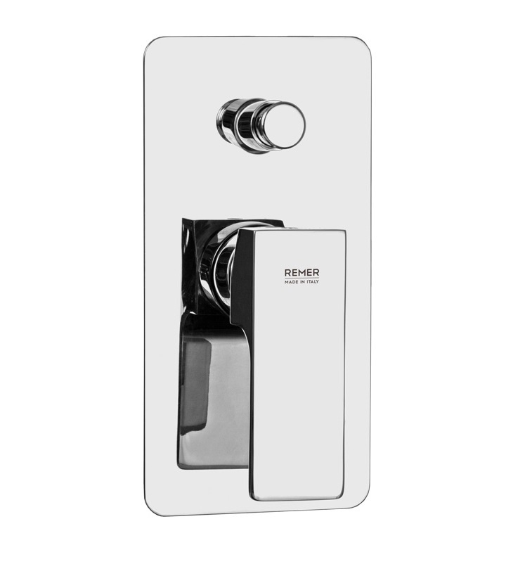 Смеситель для ванны и душа Remer Absolute Chrome AU09 (хром), без скрытой части
