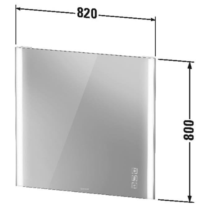 Зеркало с подсветкой Duravit XViu XV70420B2B2 80x82