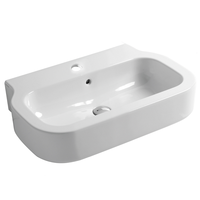Раковина подвесная Azzurra Glaze GLLP06046T0MBI/(GLZ260M/SOSP) bi*1 60х46