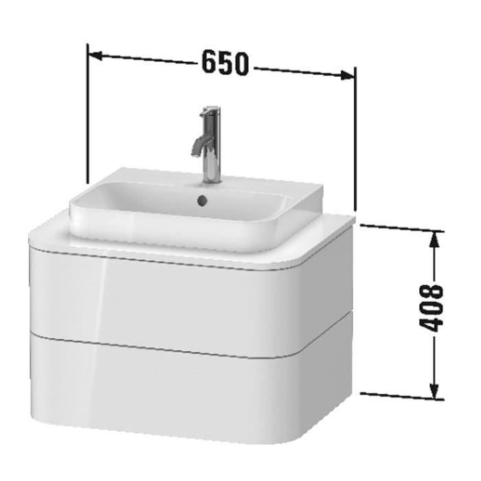 Тумба подвесная Duravit Happy D.2 Plus HP496009292 65x48