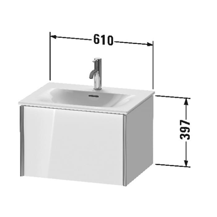 Тумба подвесная Duravit XViu XV40320B221 61x48