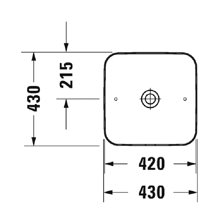 Раковина накладная Duravit Cape Cod 2340430000 43 см