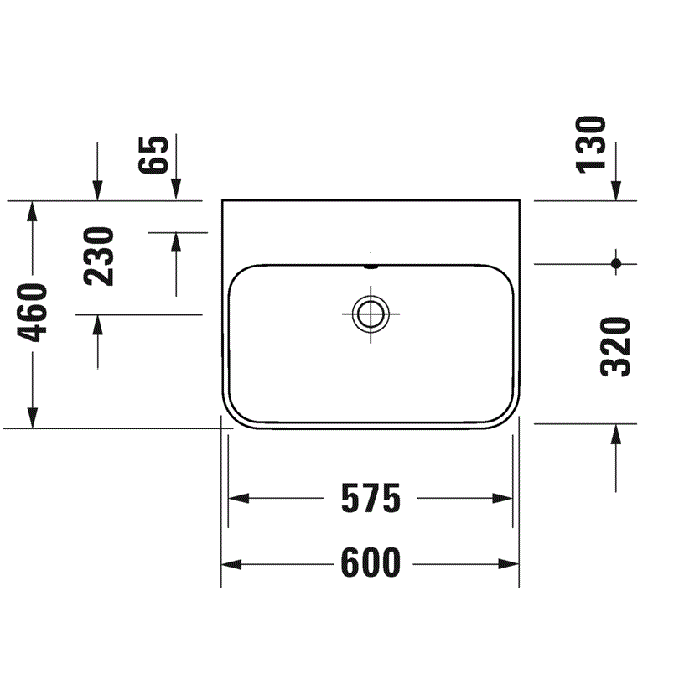 Раковина накладная Duravit Happy D.2 Plus 2360500060 50x40