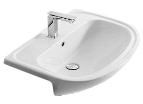 Раковина полувстраиваемая Artceram Washbasins Apollo APL001 01 00 bi*1 66х49