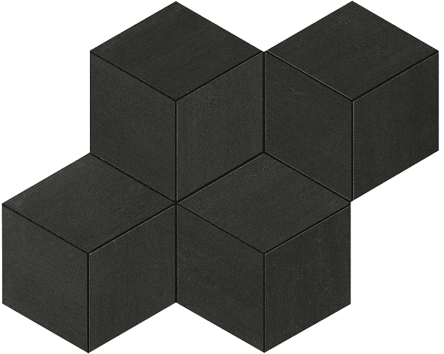 Мозаика Atlas Concorde Mek Dark Mosaico Esagono AMKI 30x35