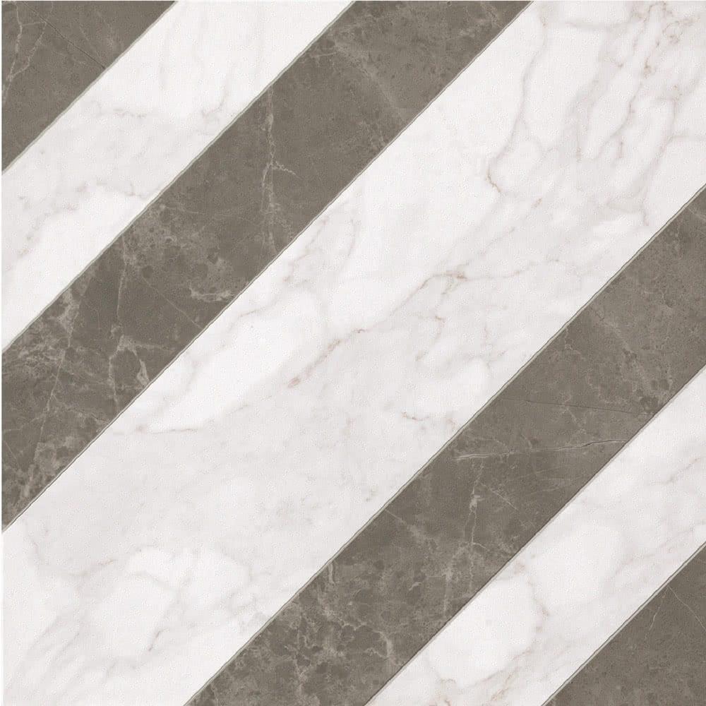 Декор FAP Ceramice Roma Righe Calacatta Imperiale Grafite Matt Inserto fLZH 60x60