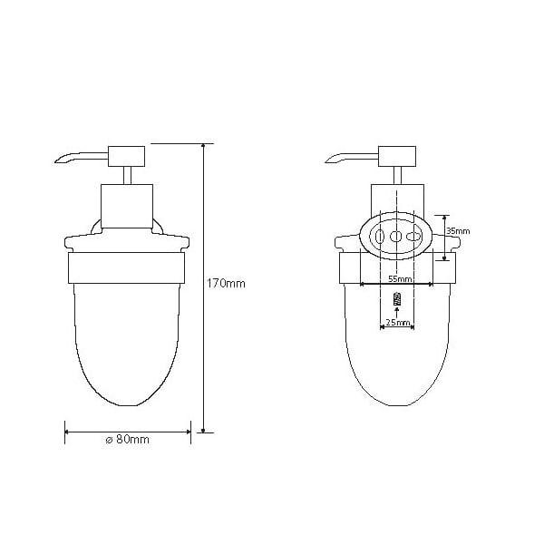 Дозатор Bemeta Oval 118409011