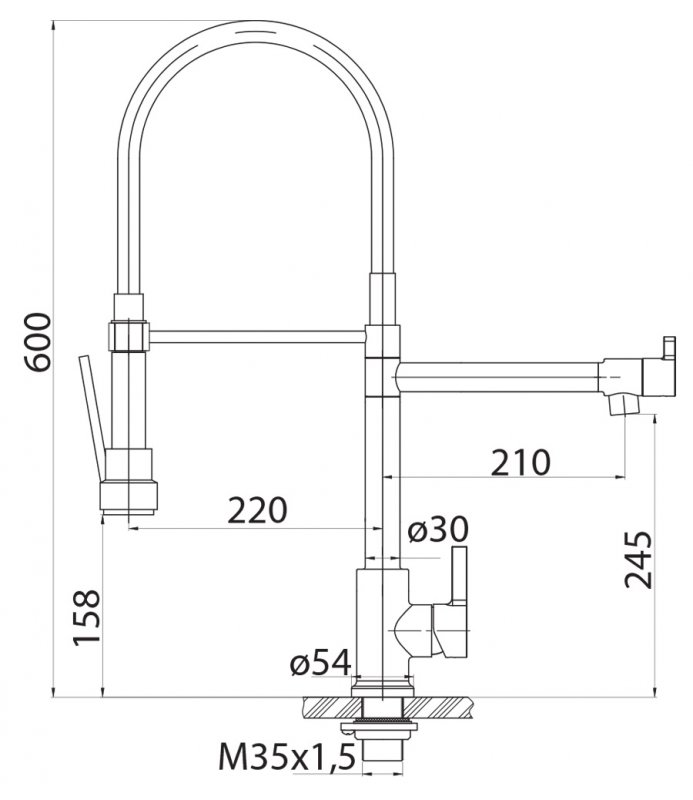 Смеситель для кухни BelBagno BB-LAM50-IN