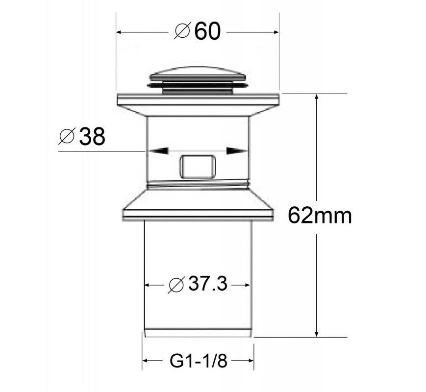 Донный клапан BelBagno BB-PCU-01-IN