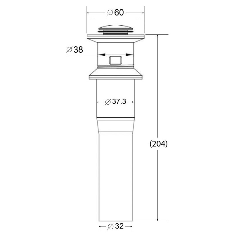Донный клапан BelBagno BB-PCU-02-IN