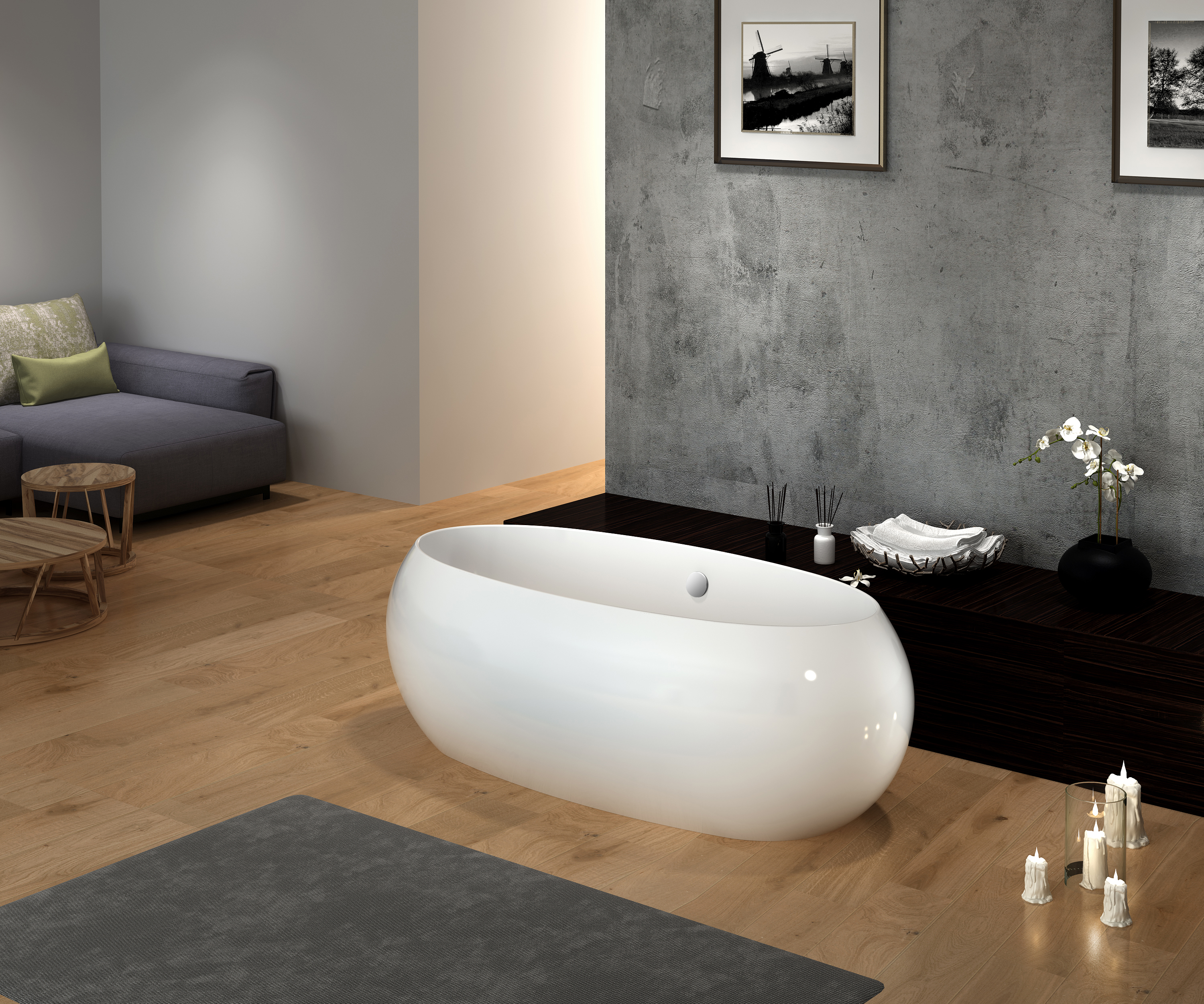 Ванна отдельностоящая BelBagno BB18 180x90