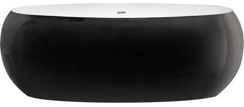 Ванна отдельностоящая BelBagno BB18-NERO/BIA 180x90
