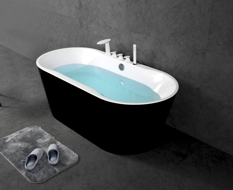 Ванна отдельностоящая BelBagno BB200-1700-800-NERO 169x80