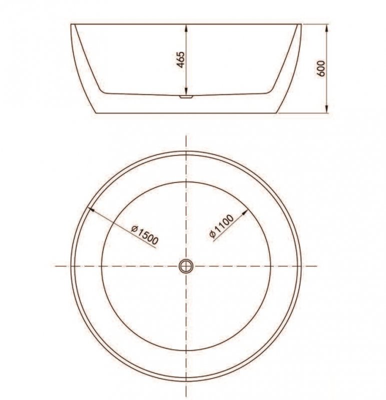 Ванна отдельностоящая BelBagno BB204-1500 150x150